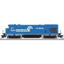 GE B23-7 Low Nose, No Nose Headlight, Anticlimber, Ditch Lights - LokSound a -- Conrail 1963 (Ditch Lights, blue, white, white S