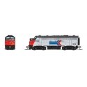 EMD F7 A-Unpowered B Set - Sound and DCC - Paragon4(TM) -- Amtrak 103, 153 (Phase I, silver, red, blue, black, Arrow Logo), N, B