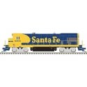 GE B23-7 Low Nose w/Headlight, No Anticlimber - LokSound and DCC -- Santa Fe 6396 (Warbonnet, blue, yellow), N, Atlas Model Rail