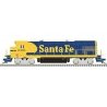 GE B23-7 Low Nose w/Headlight, No Anticlimber - LokSound and DCC -- Santa Fe 6400 (Warbonnet, blue, yellow), N, Atlas Model Rail