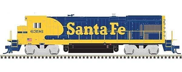 GE B23-7 Low Nose w/Headlight, No Anticlimber - LokSound and DCC -- Santa Fe 6402 (Warbonnet, blue, yellow), N, Atlas Model Rail