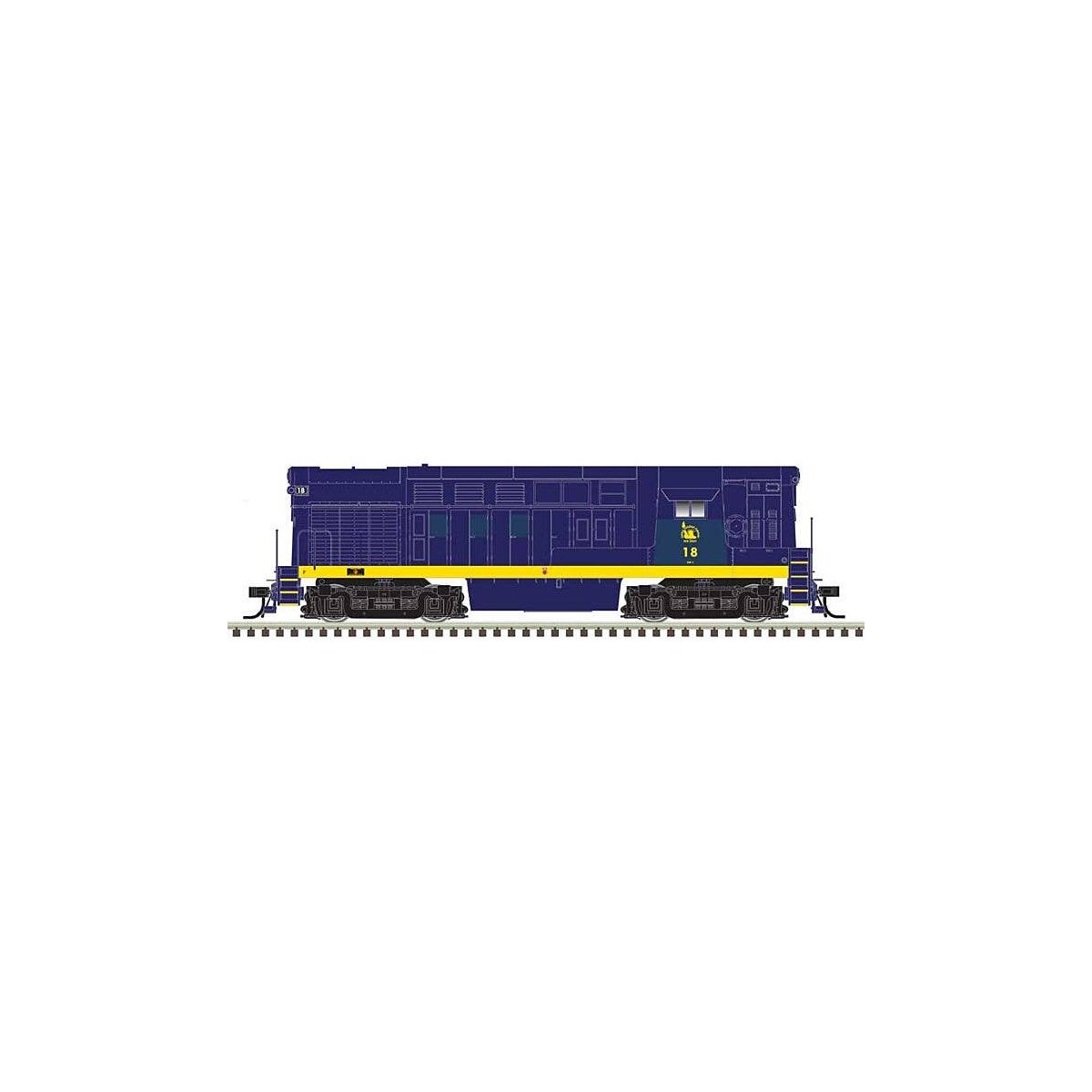 Fairbanks-Morse H16-44 - Sound and DCC - Master(R) Gold -- Central Railroad of New Jersey 19 (blue, yellow), N, Atlas Model Rail