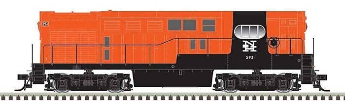 Fairbanks-Morse H16-44 - Sound and DCC - Master(R) Gold -- New Haven 593 (Post McGinnis, orange, black), N, Atlas Model Railroad
