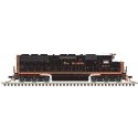EMD SD45 Low Nose - Sound and DCC - Master(R) Gold -- Denver & Rio Grande Western 5318 (black, Aspen Gold, Small Flying Grande),