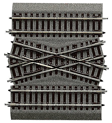 Centrepiece for double crossover DGV15, HO, Roco 42598