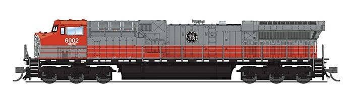 GE AC6000CW - Sound & DCC - Paragon4(TM) -- General Electric Demonstrator GECX 6002 (gray, red), N, Broadway Limited Imports 857