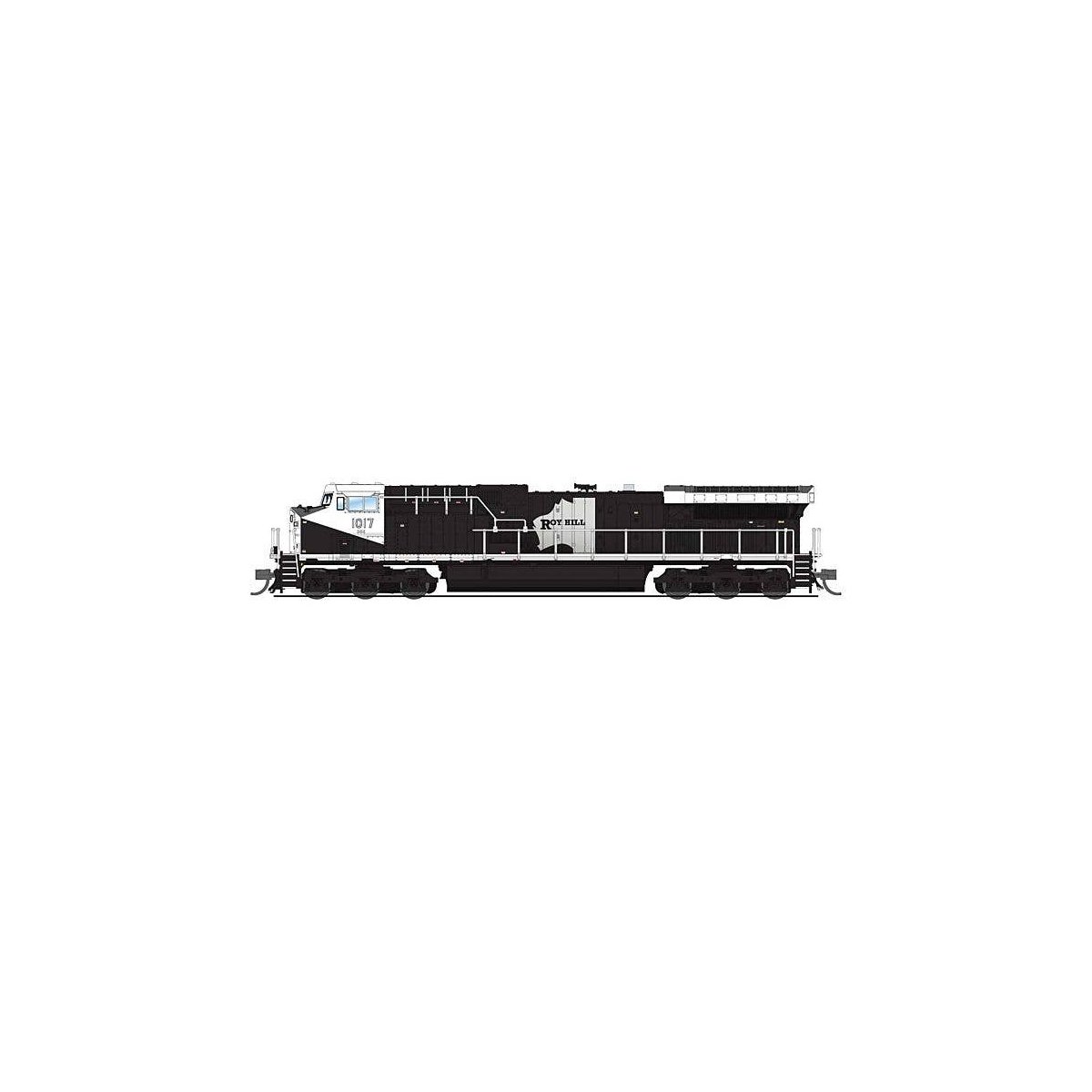 GE AC6000CW - Sound & DCC - Paragon4(TM) -- Roy Hill Mining 1017 (black, white), N, Broadway Limited Imports 8581