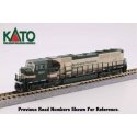 EMD SD70MAC w/Cab Headlight - DCC -- Burlington Northern Santa Fe 9647 (Early Merger Warbonnet, cream, green), N, Kato USA Inc 1