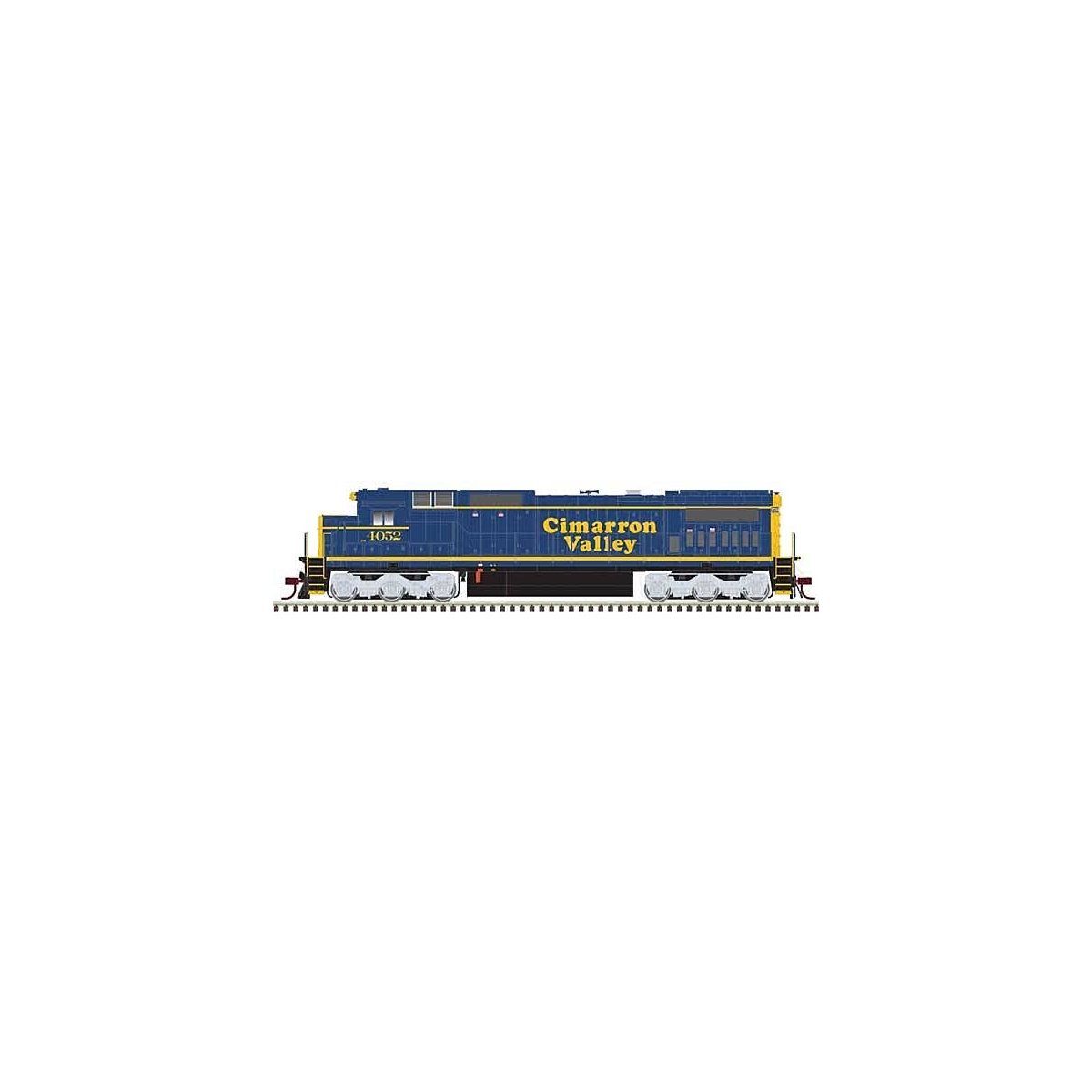 GE DASH 8-40C w/Front Ditch Lights - Standard DC -- Cimarron Valley 4053 (blue, yellow), HO, Atlas Model Railroad Co. 10004171