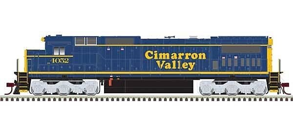 GE DASH 8-40C w/Front Ditch Lights - Standard DC -- Cimarron Valley 4053 (blue, yellow), HO, Atlas Model Railroad Co. 10004171