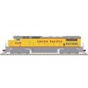 GE DASH 8-40C w/Front Ditch Lights - Standard DC -- Union Pacific 9129 (yellow, gray, red Frame Stripe), HO, Atlas Model Railroa