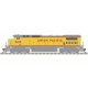 GE DASH 8-40C w/Front Ditch Lights - Standard DC -- Union Pacific 9144 (yellow, gray, red Frame Stripe), HO, Atlas Model Railroa