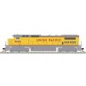 GE DASH 8-40C w/Front Ditch Lights - Standard DC -- Union Pacific 9144 (yellow, gray, red Frame Stripe), HO, Atlas Model Railroa
