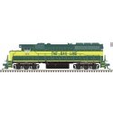 EMD GP40-2 - Standard DC - Master(R) Silver -- Atlanta & St. Andrews Bay 6418 (Front & Rear Ditch Lights, green, yellow), HO, At