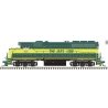 EMD GP40-2 - Standard DC - Master(R) Silver -- Atlanta & St. Andrews Bay 6418 (Front & Rear Ditch Lights, green, yellow), HO, At