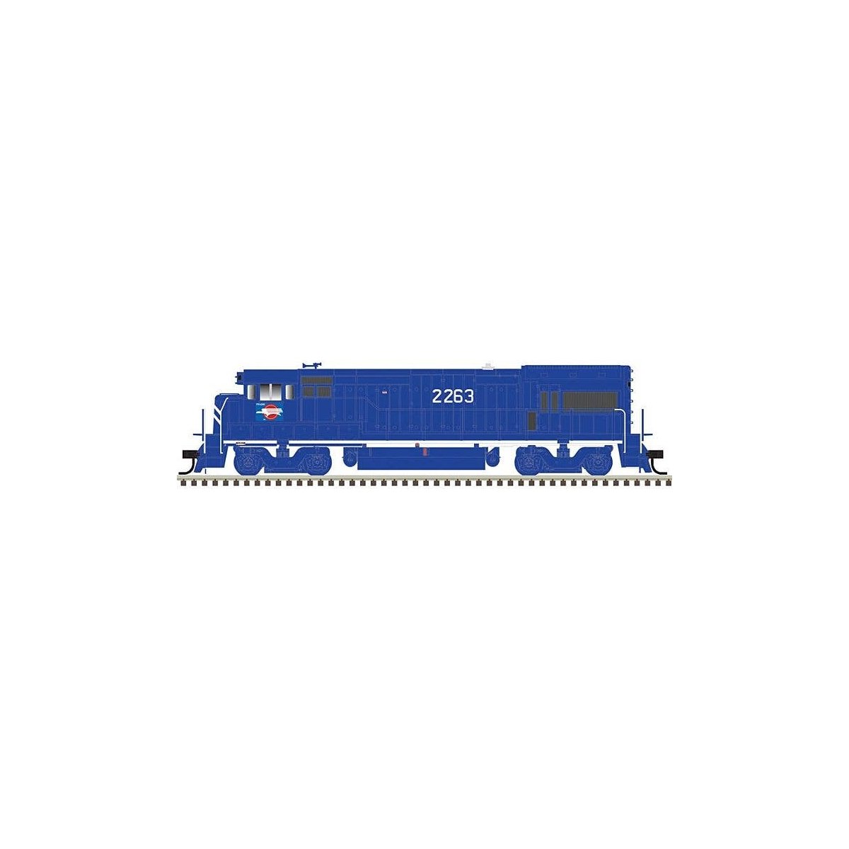 GE U23B - LokSound and DCC - Master(R) Gold -- Missouri Pacific 2275 (blue, white), N, Atlas Model Railroad Co. 40004661