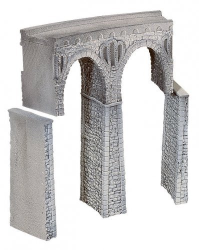 Quarrystone Viaduct, curved, HO, NOCH 58665