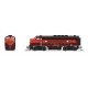 EMD F3A - Sound and DCC - Paragon4(TM) -- Gulf, Mobile & Ohio 884-A (maroon, red, black), N, Broadway Limited Imports 9210