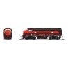 EMD F3A - Sound and DCC - Paragon4(TM) -- Gulf, Mobile & Ohio 884-A (maroon, red, black), N, Broadway Limited Imports 9210