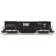 GE U30B High Nose - Standard DC - Master(R) Silver -- Norfolk & Western 8526 (black, white, Block NW Logo), HO, Atlas Model Rail