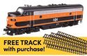 EMD F7A - ESU Sound and DCC w/WalthersTrack Code 83 Flex Track 5-Pack -- Bessemer & Lake Erie 718A, HO, Walthers 21402