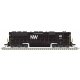 EMD SD45 High Nose - Standard DC - Master(R) Silver -- Norfolk & Western 1757 (black, white, NW Logo), N, Atlas Model Railroad C