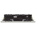 EMD SD45 High Nose - Standard DC - Master(R) Silver -- Norfolk & Western 1757 (black, white, NW Logo), N, Atlas Model Railroad C