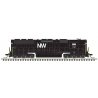 EMD SD45 High Nose - Standard DC - Master(R) Silver -- Norfolk & Western 1757 (black, white, NW Logo), N, Atlas Model Railroad C