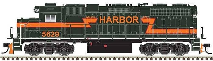 EMD GP38 Low Nose w/Dynamic Brakes - Standard DC - Master(R) Silver -- Indiana Harbor Belt 5627 (dark green, orange, Ditch Light