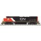 GE DASH 8-40C w/Front & Rear Ditch Lights - Standard DC -- Canadian National 2028 (red, black), HO, Atlas Model Railroad Co. 100