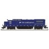 GE Dash 8-40B w/Ditch Lights - Standard DC - Master(R) Silver -- Pan Am Railways MEC 5943 (blue, white), HO, Atlas Model Railroa