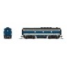 EMD F3B - Standard DC - Stealth -- Electro-Motive Division 754B1 (Demonstrator, blue, aluminum, yellow), N, Broadway Limited Imp