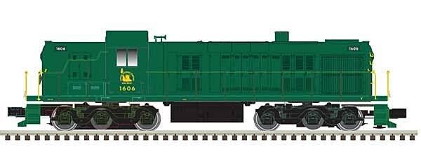 Alco RSD4/5 - Standard DC - Classic Silver -- Central Railroad of New Jersey 1614 (green, yellow), N, Atlas Model Railroad Co. 4