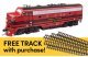 EMD F7A - Standard DC w/WalthersTrack Code 83 Flex Track 5-Pack -- Lehigh Valley 574, HO, Walthers 11409