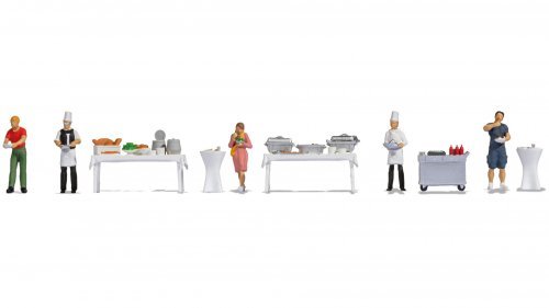 Themed Figures Set ‘Buffet‘, HO, NOCH 16276