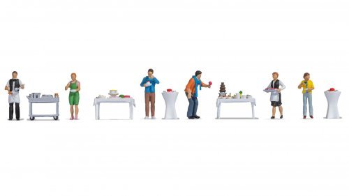 Themed Figures Set ‘Buffet‘, HO, NOCH 16277