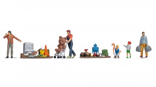 Themed Figures Set ‘Flea Market‘, HO, NOCH 16282