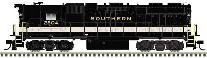 EMD GP38 High Nose w/Dynamic Brakes - Standard DC - Master(R) Silver -- Southern Railway 2809 (Tuxedo, black, white), N, Atlas M