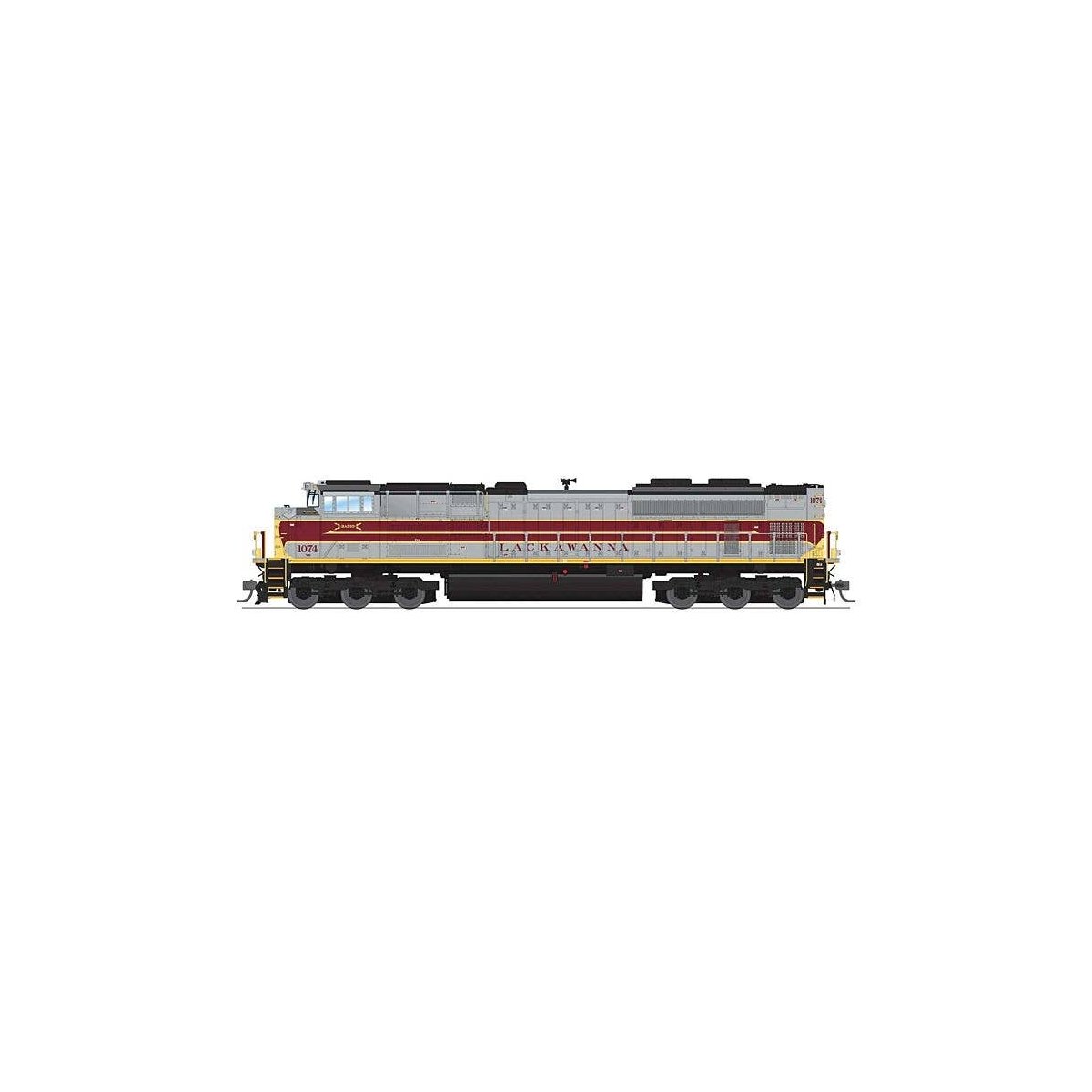 EMD SD70ACe - Sound, DCC and Smoke - Paragon4(TM) -- Norfolk Southern 1074 (Delaware, Lackawanna & Western Heritage gray, maroo,