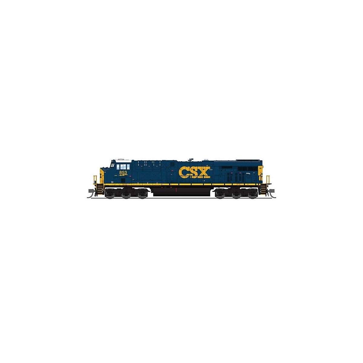 GE ES44AC - Sound & DCC - Paragon4(TM) -- CSX 876 (YN3, blue, yellow), N, Broadway Limited Imports 8618