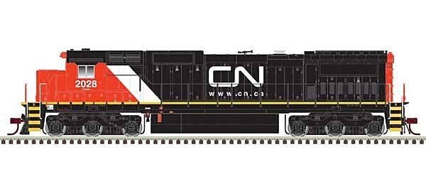 GE DASH 8-40C w/Front & Rear Ditch Lights - ESU LokSound & DCC - Master(R) Gol -- Canadian National 2014 (red, black), HO, Atlas