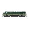 GE ES44AC - Sound & DCC - Paragon4(TM) -- Northern Pacific 6327 (Fantasy Scheme, Loewy 2-Tone Green), N, Broadway Limited Import