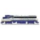 GE Dash 8-32BWH - LokSound and DCC - Master(R) Gold -- Amtrak California 2051 (blue, silver, yellow), HO, Atlas Model Railroad C