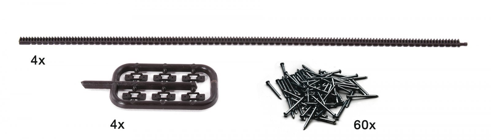 Flexible toothed racks for ROCO LINE tracks, HO, Roco 42602