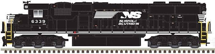 EMD SD50 with Ditch Lights - ESU LokSound and DCC - Master Gold(TM) -- Norfolk Southern 6327 (black, white, SD40E), N, Atlas Mod