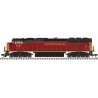 EMD SD60M with Ditch Lights - ESU LokSound and DCC - Master Silver(TM) -- Carload Express 6003 (maroon, yellow), N, Atlas Model 