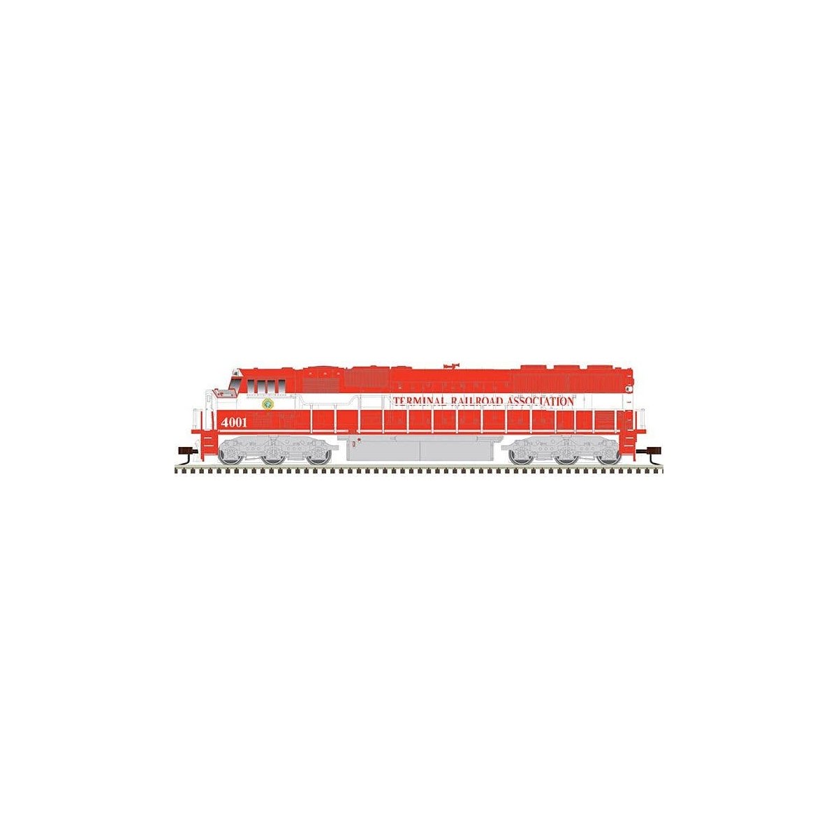 EMD SD60M with Ditch Lights - ESU LokSound and DCC - Master Gold(TM) -- Terminal Railroad Association TRRA 4002 (red, white), N,