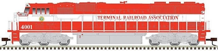 EMD SD60M with Ditch Lights - ESU LokSound and DCC - Master Gold(TM) -- Terminal Railroad Association TRRA 4002 (red, white), N,