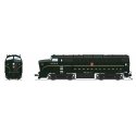 Class BF16 Baldwin RF16A Sharknose A - Sound & DCC - Paragon4(TM) -- Pennsylvania Railroad 2002A (Trainphone, Single Stripe Brun