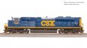 ***(BLEMISHED, MISSING HANDRAILS, CHIPPED PAINT, SEE PHOTOS, SOLD AS IS)*** REFURBISHED BR8706 EMD SD70ACe, CSX 4, HO, BLI, 8706